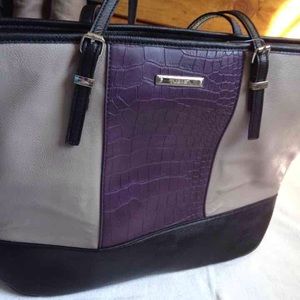 Nine West leather tote bag
